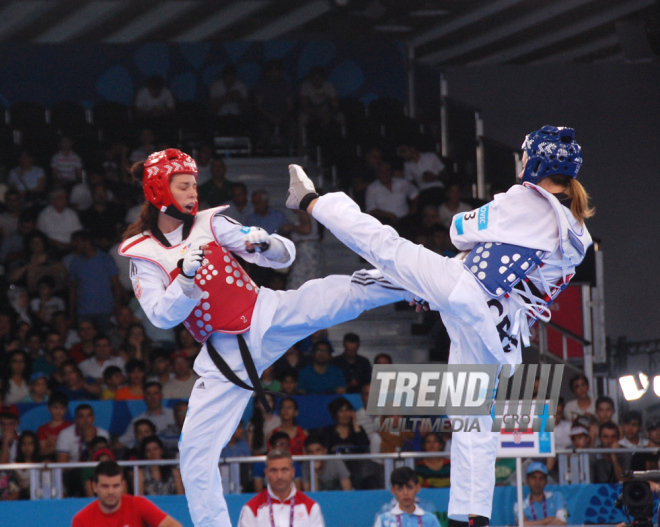 Bakı 2015 I Avropa Oyunları çərçivəsində taekvondo yarışları. Azərbaycan, 16 iyun 2015